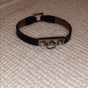 Hermès leather bracelet